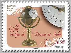 Image du timbre Globe horloge de Desnos et Nolin