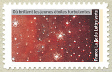 Image du timbre Où brillent les jeunes étoiles turbulentes