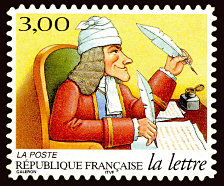 Voltaire
   timbre auto-adhésif