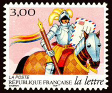 Chevalier
   timbre auto-adhésif