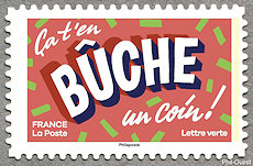 Image du timbre Ça t’en BÛCHE un coin !