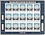Le feuillet de 15 timbres de 2024 des 100 ans des planches de Deauville 