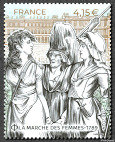 Image du timbre La marche des femmes - 1789