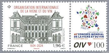 Image du timbre Organisation Internationale de la vigne et du vin 1924-2024