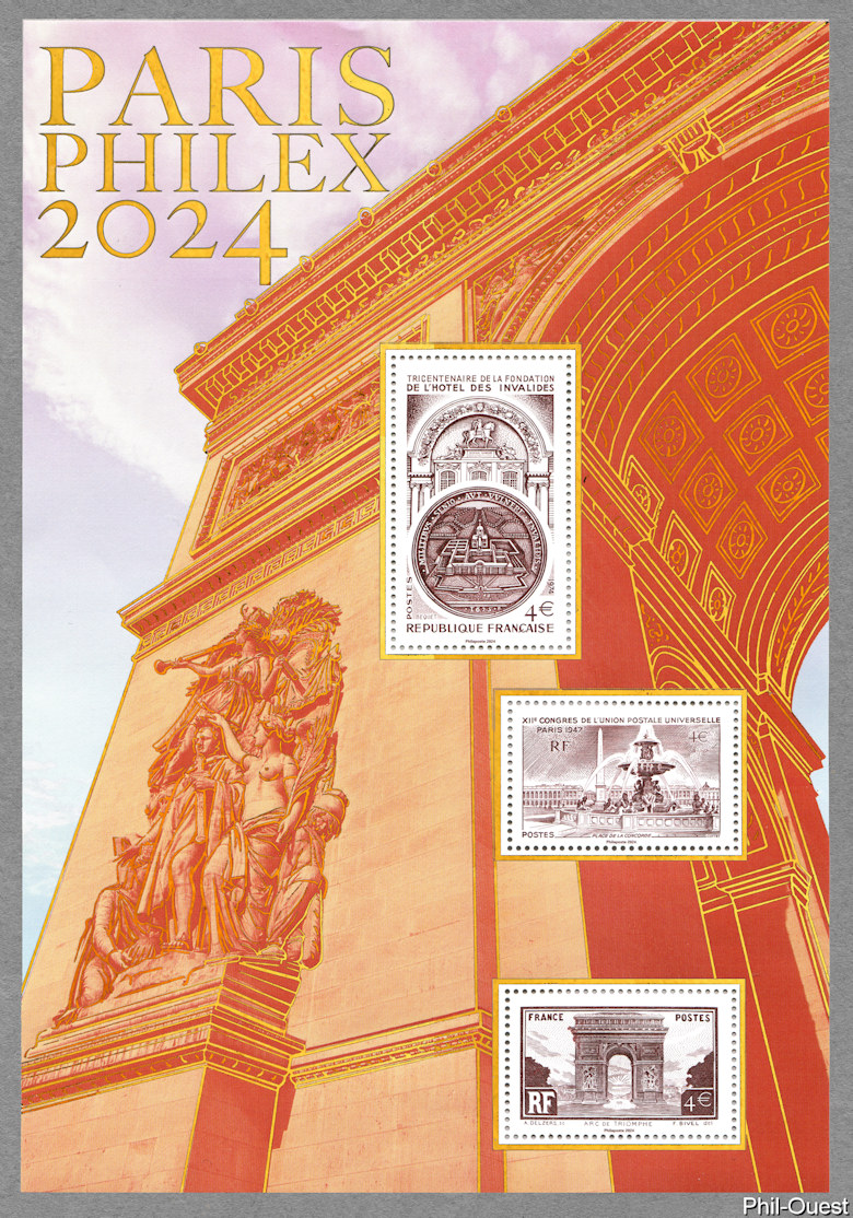 Image du timbre Le bloc-feuillet commémoratif