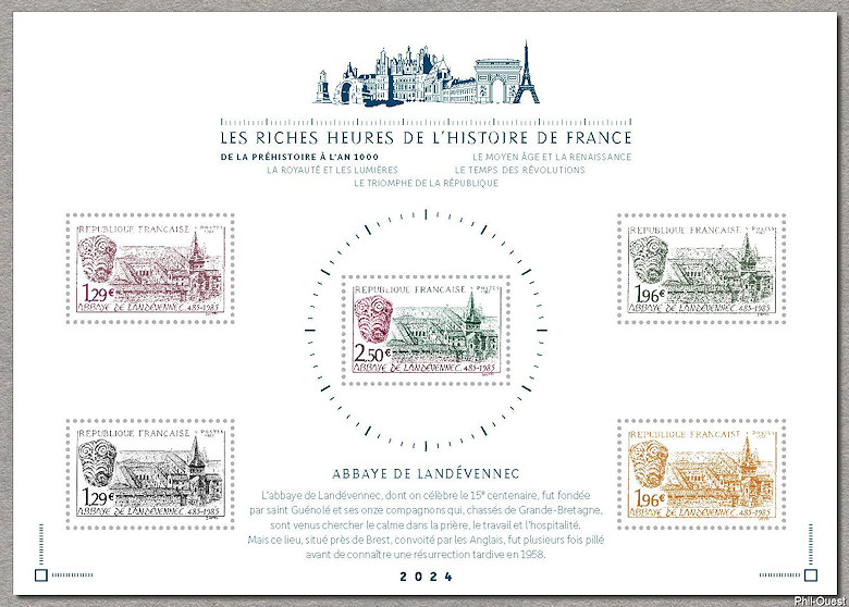 Image du timbre Abbaye de Landévennec