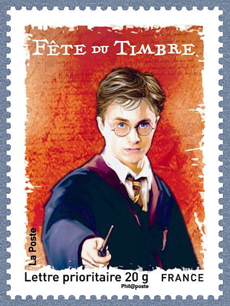 Zoom sur le timbre «Harry Potter Fête du timbre 2007»