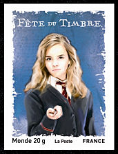 Hermione, amie d'Harry Potter
   Timbre non dentelé issu du bloc-feuillet