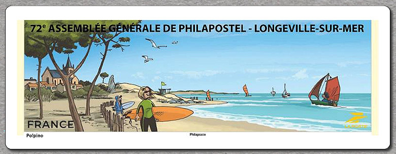 Image du timbre 72 e Assemblée Générale de PHILAPOSTEL - Longeville-sur-Mer