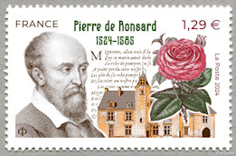 Image du timbre Pierre de Ronsard 1524 - 1585