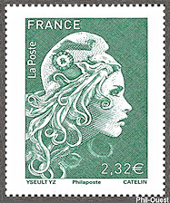 Image du timbre Marianne 2023 à 2,32 €