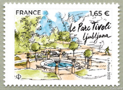 Image du timbre Le parc Tivoli
